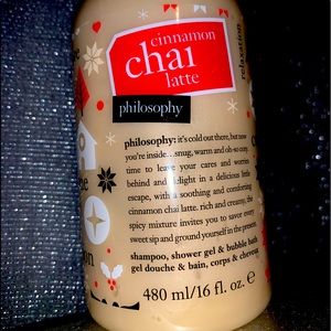 NEW PHILOSOPHY CINNAMON CHAI LATTE BODY WASH.
